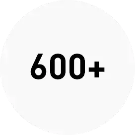 600+
